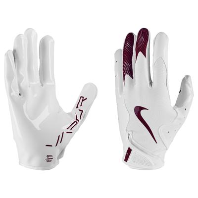 Nike Vapor Jet 8.0 Adult Football Gloves White/Maroon