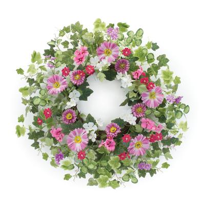 Mixed Floral Wreath 24.5