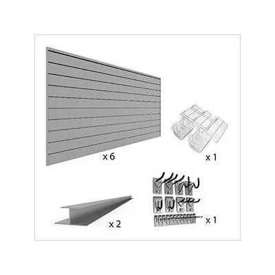 Proslat Upgraded Slatwall Wall Storage Bundle (Light Grey)