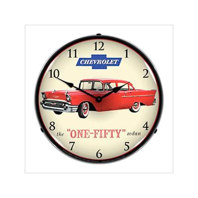 Collectable Sign and Clock 1957 Chevrolet One Fifty Backlit Wall Clock