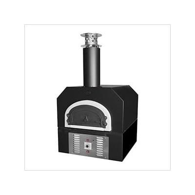 Chicago Brick Oven 38" x 28" Hybrid Countertop Liquid Propane / Wood Pizza Oven (Solar Black - Residential)