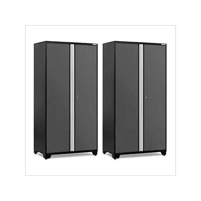 NewAge Garage Cabinets 2 x PRO Series Grey 42 in. Multi-Use Locker