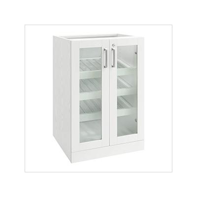 NewAge Home Bar White Display Cabinet