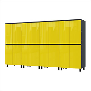 Contur Cabinet 10' Premium Vespa Yellow Garage Cabinet System