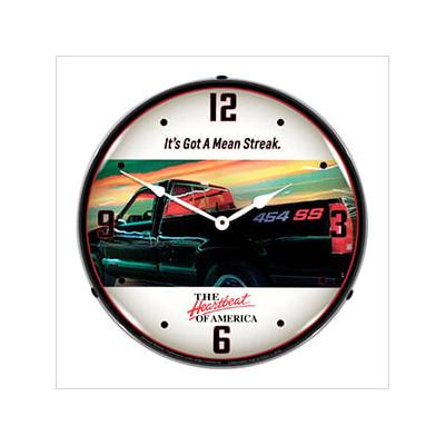 Collectable Sign and Clock Chevrolet 454 SS Truck Backlit Wall Clock