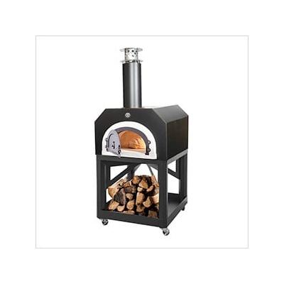 Chicago Brick Oven 38" x 28" Mobile Wood Fired Pizza Oven (Solar Black)