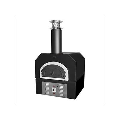 Chicago Brick Oven 38" x 28" Hybrid Countertop Natural Gas / Wood Pizza Oven (Solar Black - Residential)