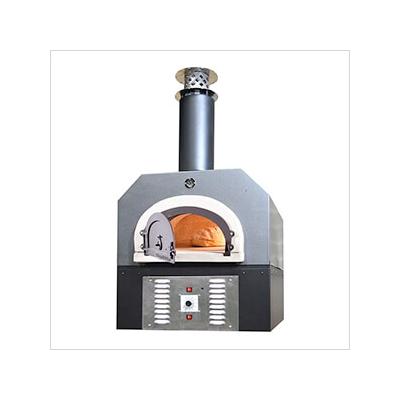 Chicago Brick Oven 38" x 28" Hybrid Countertop Liquid Propane / Wood Pizza Oven (Silver Vein - Commercial)