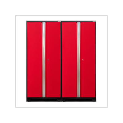 NewAge Garage Cabinets 2 x PRO Series Red Multi-Use Lockers