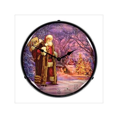 Collectable Sign and Clock Saint Nick Backlit Wall Clock