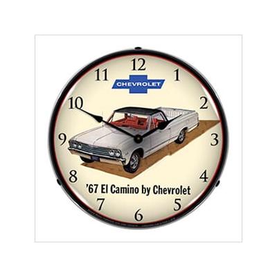 Collectable Sign and Clock 1967 Chevrolet El Camino Backlit Wall Clock