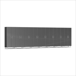 Ulti-MATE Garage Cabinets 8-Piece Tall Garage Cabinet Kit in Graphite Grey Metallic