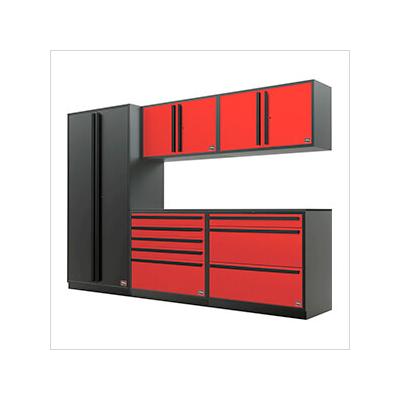Proslat Garage Cabinets Barrett-Jackson 6-Piece Garage Cabinet System with Powder Coated Countertop
