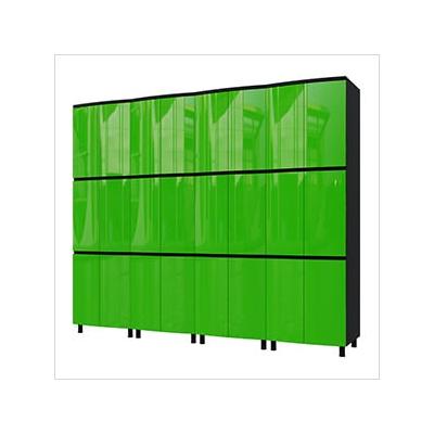 Contur Cabinet 10' Premium Lime Green Garage Cabinet System