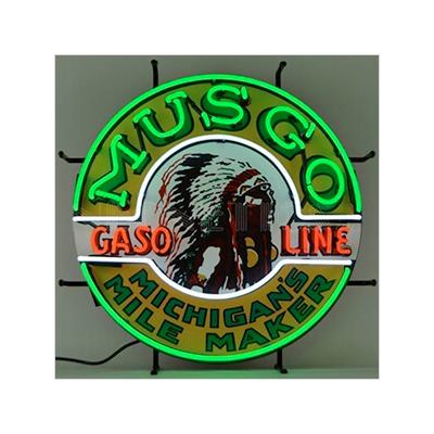 Neonetics Musgo Gasoline 24-Inch Neon Sign