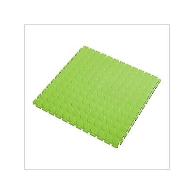 Lock-Tile 7mm Neon Green PVC Coin Tile (50 Pack)