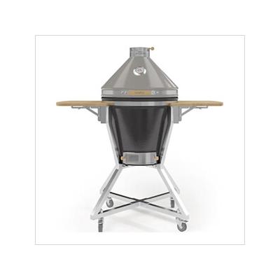 NewAge Outdoor Kitchens 22-Inch Kamado Charcoal Grill with Cart (Taupe and Iron Black)