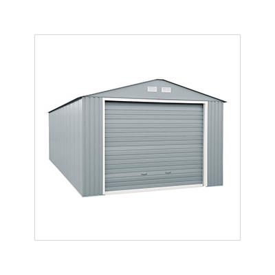 DuraMax Imperial 12' x 20' Metal Garage (Light Grey / White)