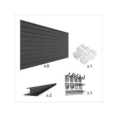 Proslat Upgraded Slatwall Wall Storage Bundle (Charcoal)