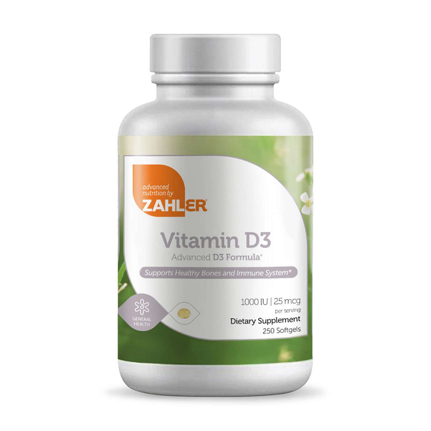 Vitamin D3 1000 Iu Healthy - 250 Softgels (250 Servings)