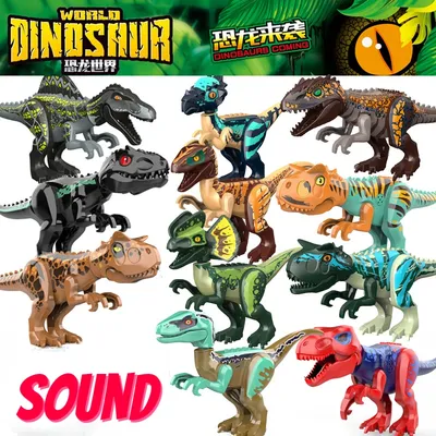 Kreativer Sound Jurassic World 2 Dinosaurier Figuren Stygi moloch Bausteine Ziegel kompatibel DIY Image