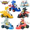 Anime Sonic the Hedgehog Pull Back Car Hedgehog Shadow Tails Rouge the Bat Action Figure Toys Anime
