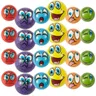 12 Stück Ausdruck weiche Bälle Schwamm Stress Ball Spielzeug Squeeze Lächeln Gesicht Grimasse Pu