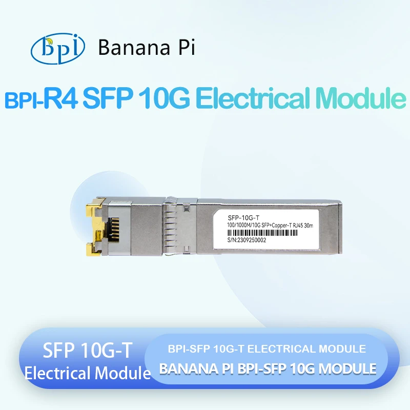 Banana pi BPI-R4 SFP-10G-T 100/1000m/10g sfp + kupfer-t rj45 30m elektrisches modul für BPI-R4 Image