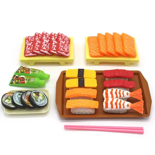 Kinder Simulation Essen japanisches Essen so tun als würde Spielzeug so tun als würde man Sushi