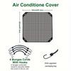 1pc Heavy Duty Mesh Air Conditioner Shield For Outdoor, Machine Air Conditioner Cover, Central Air Conditioner Cover For Outdoor Square Units, All Season Black Cover