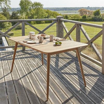 Berah Getah - Rechteckiger Gartentisch aus massivem Teakholz 4/6 Sitzplätze Image