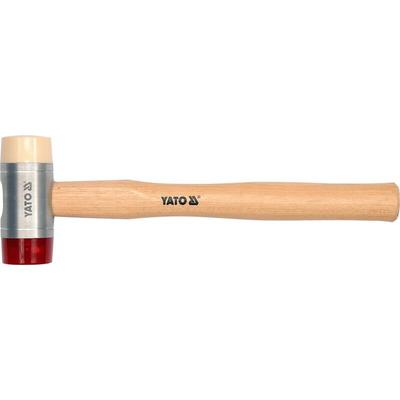 Schonhammer Ausbeulhammer Kunststoffhammer Gummihammer mit Hickory-Stiel pu & Nylon +28mm Image
