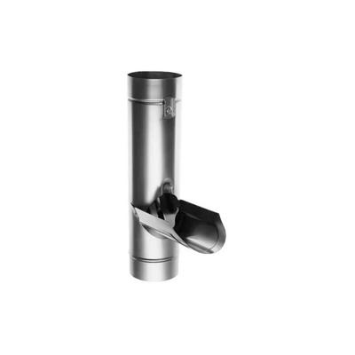 Profils De France - Regenwassersammler, Zink natur mit Gitter, Durchmesser 80 mm. Image