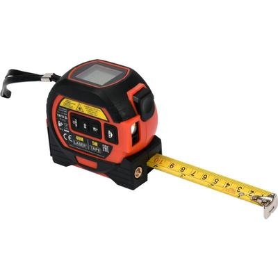 Yato - Digitales 3in1 Laser Entfernungsmessgerät Linienlaser Messgerät mit Maßband 5m Image