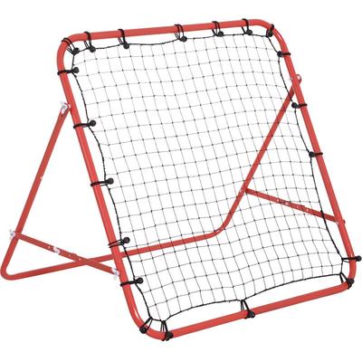 Fußball Rebounder Kickback Tor – Verstellbare Rückprallwand für Fußballtraining, Metallrohr mit