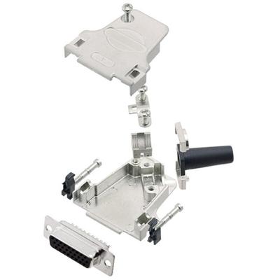 L17D45ZF09-RG+L77HDE15S d-sub Buchsenleisten-Set 45 ° Polzahl: 15 Lötkelch 1 St. - Amphenol Image