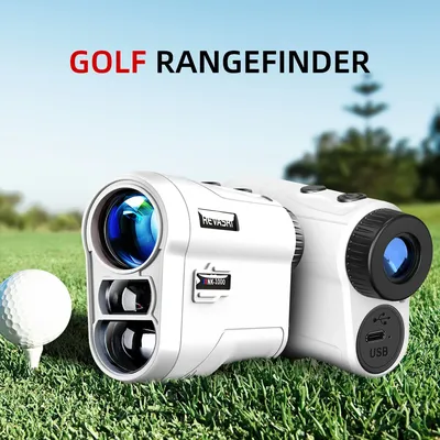 REVASRI Golf Laser Rangefinder 600M/800M/1000M with Slope and Flag Pole Lock Vibration for Golfing