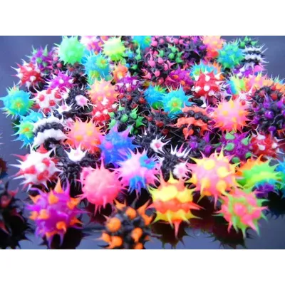 100pcs/lot Spike Koosh Ball Replacement Body piercing jewelry HOT 14gx6mm FOR Tongue Ring Bar