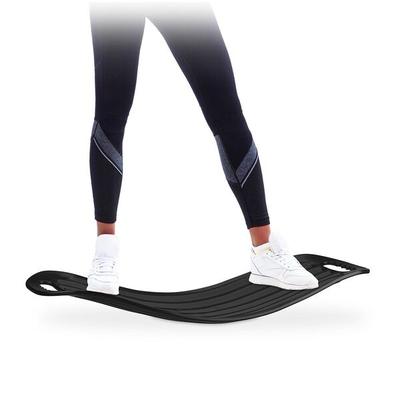 Twist Board für Balancetraining schwarz, relaxdays