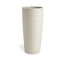 Cache-pot rotondo in resina 'Tyle' altezza 85 cm. Terra Dolomia