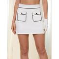 Per donna Gonne-pantaloncini da golf Bianco Pantaloni Abbigliamento da golf da donna Abbigliamento Abiti Abbigliamento