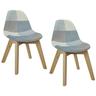 Home Deco Kids - Lot De 2 Chaises Enfant Leonie Bleu