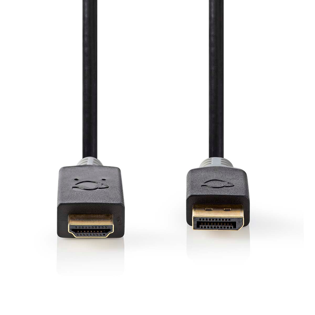 Nedis Displayport-Kabel - DisplayPort Stecker - HDMI Stecker - 4K@30Hz - Vergoldet - 3.00 m - Rund - PVC - Anthrazit - Box Image