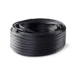 Nedis CCTV-Sicherheitskabel - BNC / DC - 50.0 m - Rund - PVC - Schwarz - Kartonverpackung Image
