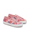 Sneaker SUPERGA "HIBISCUS FLOWER PRINT", Gr. 39, rosa (rosa, pink), Textil, sportlich, Schuhe