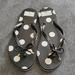 Kate Spade Shoes | Kate Spade Nwot Black & White Flip Flops Size 8m, Signature Kate Dots | Color: Black/White | Size: 8