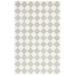 White 60 x 36 x 0.375 in Indoor Area Rug - Safavieh Ebony Checkered Hand Tufted Wool Area Rug in Sage/Ivory Wool | 60 H x 36 W x 0.375 D in | Wayfair
