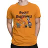 Jay Ward Cartoons Rocky Bullwinkle Natasha t-shirt da uomo 100% cotone girocollo Rocky e Bullwinkle