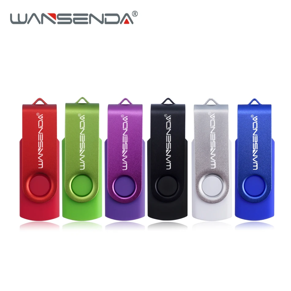 Wansenda USB Flash Drive 256GB 128GB 64GB 32GB 16GB 8GB 4GB Swivel Design stift Drive Pendrives Cle USB 2,0 Tragbare Memory Stick Image