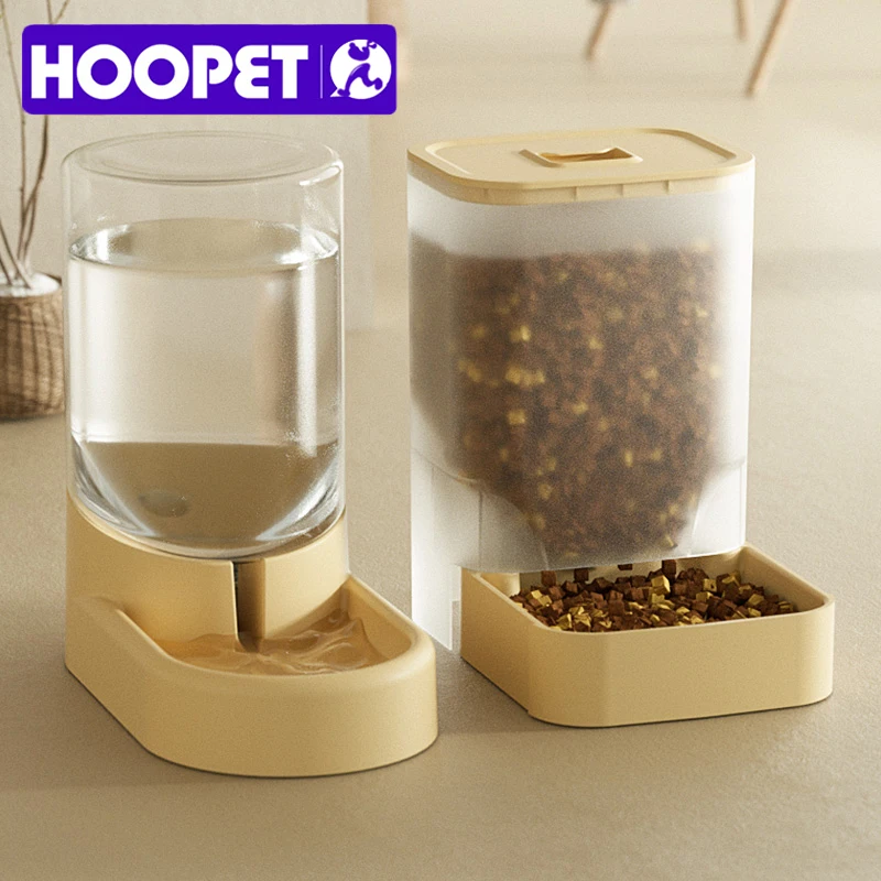 Hoopet Hunde automatische Feeder Wasser flasche Katzen Schüssel Lebensmittel Lagerung Trink spender Behälter Haustier liefert Image